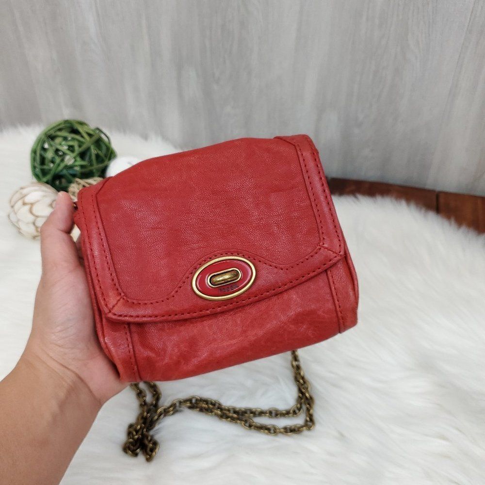Fossil Genuine Leather Colette Mini Bag - Picture 4 of 15